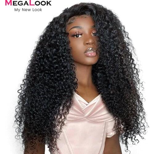 Curly Human Hair Wig Pre Plucked Bleached Knots Peruvian Lace Wigs 30 Inch 13x4 lace front wig 180 Remy 360 Lace Frontal Wigs