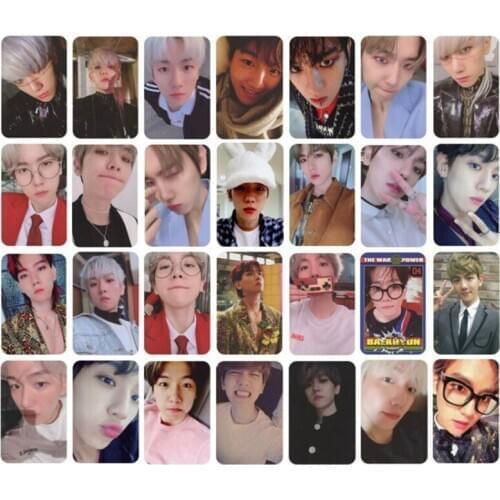 10Pcs/Set KPOP EXO BAEKHYUN Delight Album LOMO Cards Fashion Self Made Paper Photo Card Photocard