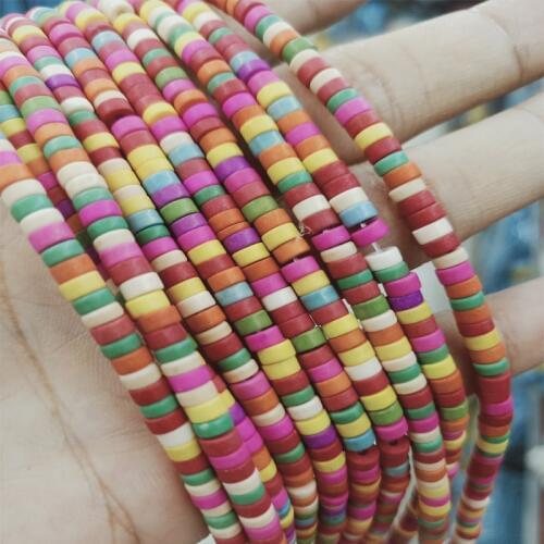 2x4mm Mix Color Turquoises Stone Beads Loose Spacer Howlite Beads DIY Jewelry Making Heishi Bead Bracelet Necklace Accessories