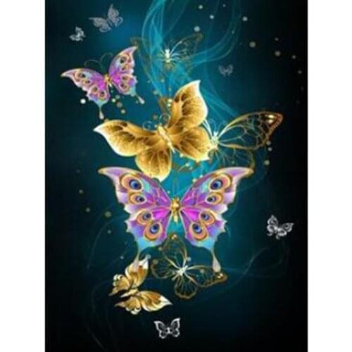 Kexinzu 3d Diamond Painting Butterfly 5D DIY Diamond Embroidery Animal Cross Stitch Kit Rhinestone Mosaic Art Home Decoration D6