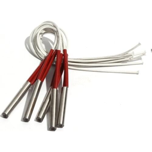 5PCS 6mm Diameter 62~75mm Length Tubular 304SUS Cartridge Heater 110V/220V/380V 115W/120W/125W/130W/140W Electric Element