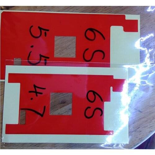 50pcs/lot red backlight Sticker Film for iPhone 6S plus Backlight paper scratch resistant LCD Screen Protector Free Shipping