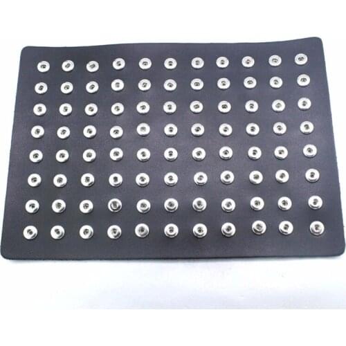 88 pcs snaps PU leather 12mm Metal Snap Button display board NE458 watches women one direction DIY jewelry 29.5*20.5cm