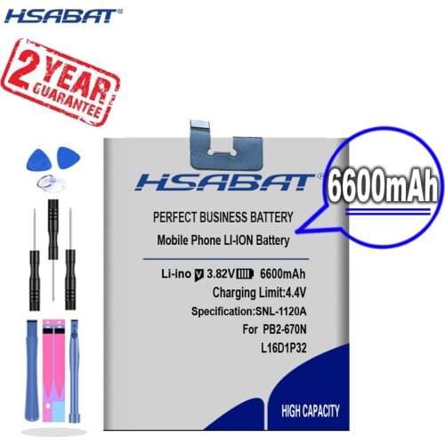 New Arrival 6600mAh L16D1P32 Battery for Lenovo Phab 2 Phab 2 PB2-650 PB2-650M PB2-670N PB2-670M PB2-670Y PB2 670N 670Y