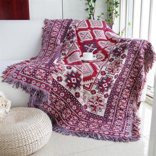 American Sumino Throw Blanket Christmas Decorative Cobertor Red Manta Para Sofa/Beds Travel Plaid Non-slip Stitching Blankets
