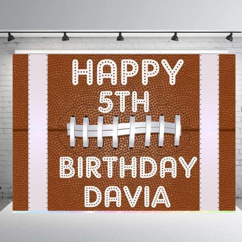 BEIPOTO Football party backdrop candy table background baby shower birthday party banner decoration custom text photo props B372