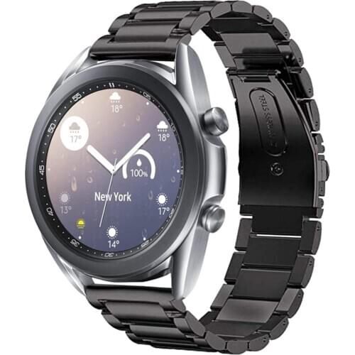 For 2020 Samsung Galaxy Watch 3 41mm 45mm Bands 20mm 22mm Stainless Steel Bracelet for Galaxy Watch 46mm/Active2 40mm 44mm Strap