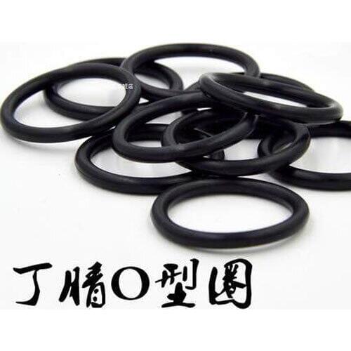 30pcs 2mm wire diameter black silicone O-ring 18mm-27mm OD waterproof insulation rubber band Oil and abrasion resis