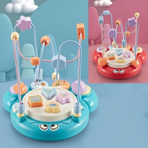 Children Educational Beaded Light Music Learning Toy Hands-on Coordination Game