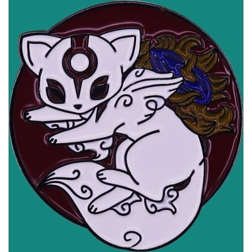 Cute Fox Enamel Pins Brooch Collecting Alloy Cartoon Lapel Badges Men Women Fashion Jewelry Gifts Adorn Backpack Collar Hat