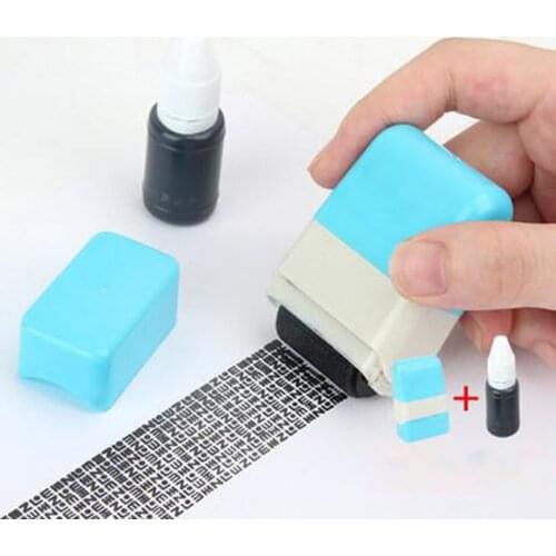 Confidential Privacy Seal Roller Type Cover Eliminator Seal Privacy Seal Stamp Oil Printed With Oil