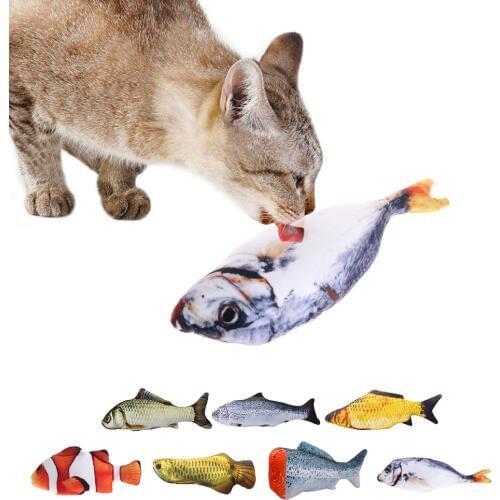 Creative Fish Shape Pet Toy Fish Shape Bite Resistant Catnip Cat Toy Pet Chew Toy Pet Interaction Training Supplies Dropshipping