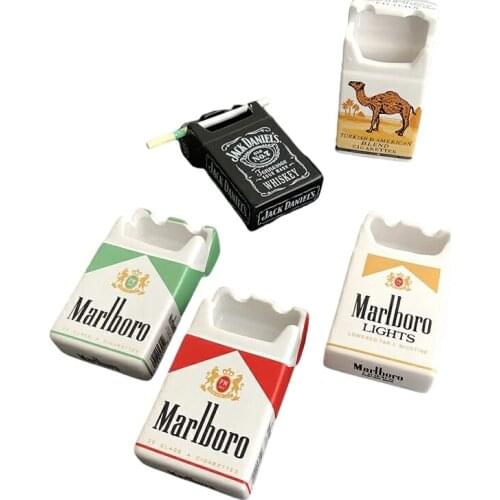 Creative Personality Home Cute Trend Car Multifunctional Ashtray Fashion Bedroom Living Room Ashtray Ceramic Ashtray