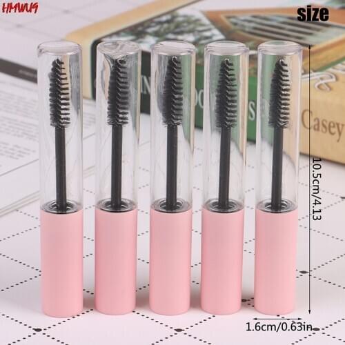 Hot ！ 10ml Empty Eyelashes Tube Mascara Tube Vials Bottle Tool Fashion For Castor Oil DIY Mascara Container Set With Pink Cap