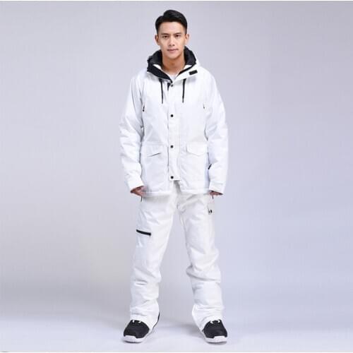 Ski Suit Men New Winter Warm Snowboard Suit Outdoor Windproof Waterproof Ski Pants Male Snowmobile Outdoor Winter Snow Jacket