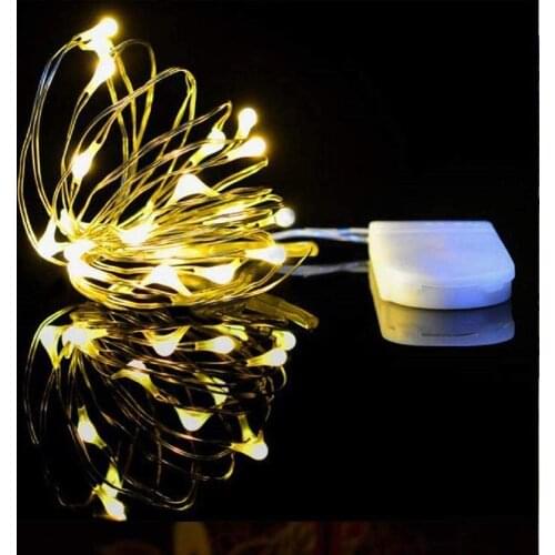 10 Pack Fairy Lights Battery Operated 20 LED Mini String Lights Silver Wire Starry Lights for Wedding Mason Jar Crafts Decor