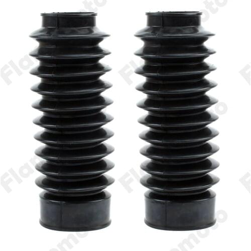Motorbike Black Long Front Rubber 49mm Gator Fork Tubes Boots For Harley Dyna Wide Glide FXDWG 2006 2007 2008 2009 2010 2011