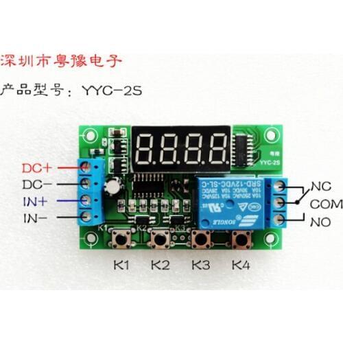 One Relay Module Trigger Delay Switch-on Open Cycle Timing Circuit Switch 5/12/24V