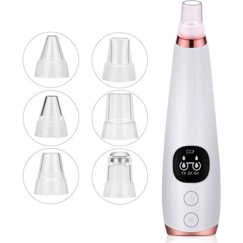 Pore Acne Pimple Removal Facial Cleaner Nose Blackhead Remover Deep Vacuum Suction Diamond T Zone Beauty Tool Face Household SPA