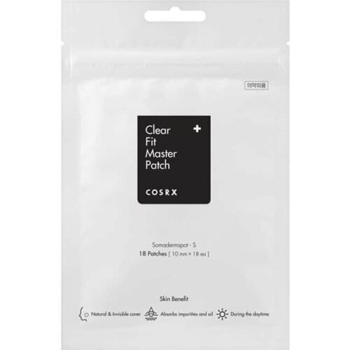 COSRX Clear Fit Master Patch 18 Patches (1sheet) Korean Acne Treatment Ultra-thin Hydrocolloid Acne Patch Acne Spot Scar Care