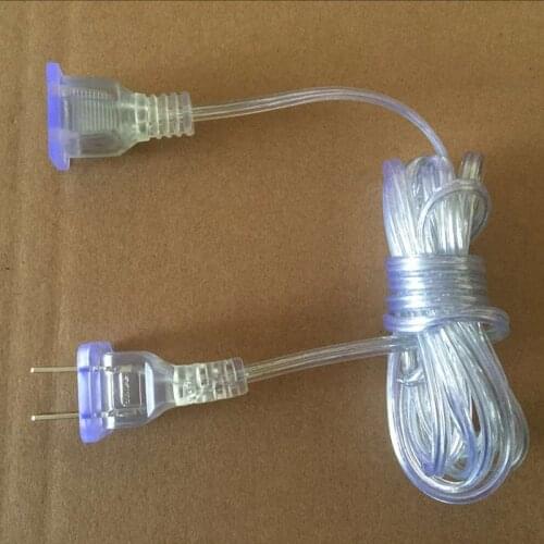 Extend the plug cable wire lengthened LED flash lights string lights male and female plug small power mobile power outlet