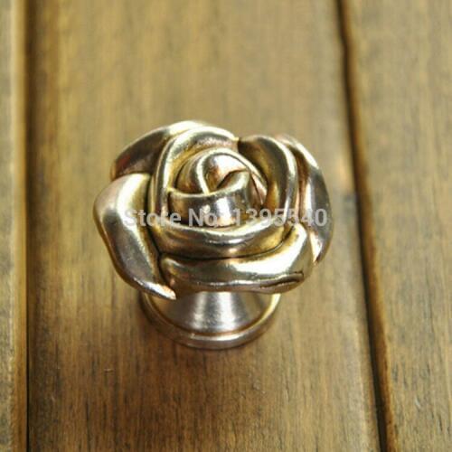 35mm Cabinet Drawer Knob Euro-Style Dresser Furniture Rose Knobs Cupboard Pulls Closet Cabinet Handles Shoes Box Pulls Rongjing