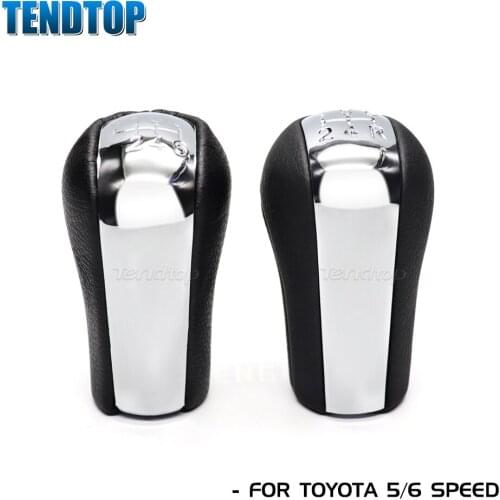 1Pcs For Toyota Corolla /RAV4 /Verso /Avensis /Yaris/Vitz Gear Shift Knob 5/6 Speed Lever Stick Facelift Car Assessories