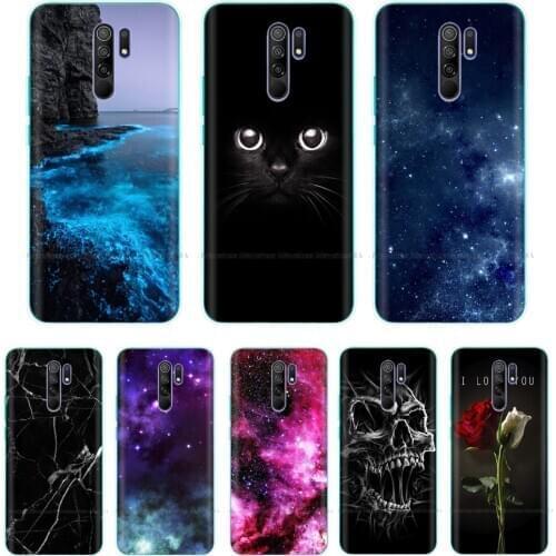 Silicone Case For Xiaomi Redmi 9 Cases Full Protection Soft TPU Back Cover On Redmi9 hongmi 9 Bumper Phone Shell Bags Coque