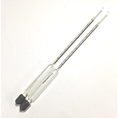 Glass Float Gauge Densitometer 0-10 High Precision Salinity Hydrometer Brine Density Meter Lenght 29cm 5/ PK