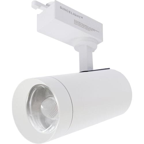 Led Track Light with Gu10 6W 100°Beam Angle(Color Rending Index＞90/Adjustable Focous Downlight/COB Rails Track Lighting Lamp)