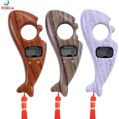 SXH5136 Factory Wholesale Fish Shape Electronics Digital Tally Counter with LED Prayer Digital Tasbih