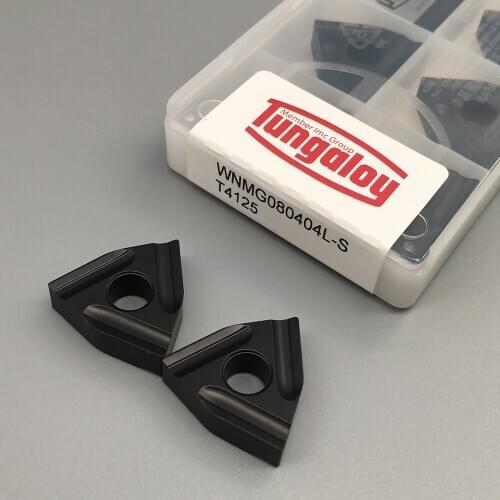 100% Original 10PCS WNMG080404L-S T4125 CNC Lathe Tools Machining Steel Parts Metal Turning Tools lathe Cutter Carbide Inserts