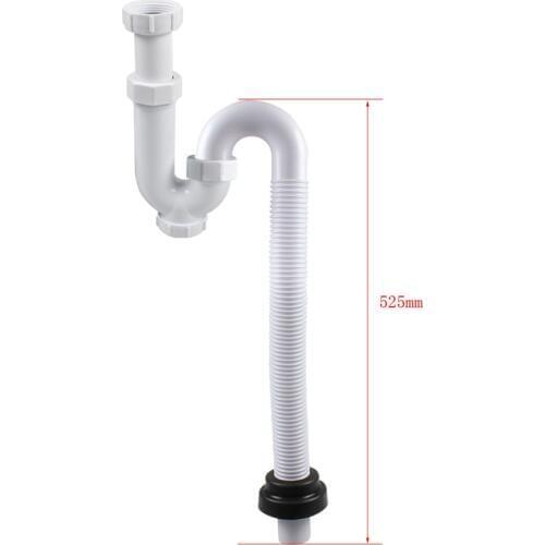 Talea Single Sink Drain pipes basin plastic hose kit Cess-Pipe Kitchen Sink Drainer Plumbing hose Waste watertight Pipes GF028