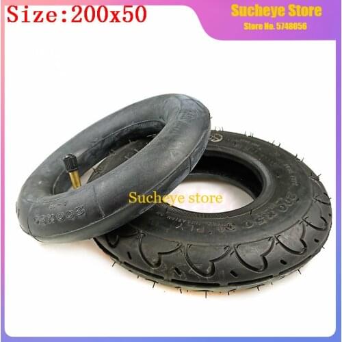 200x50 Thickened Inner and Outer Tyre 8-inch Mini Electric Scooter Tire Electric Vehicle 200*50 Tire 8x2