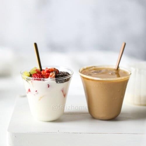 Glory glass heat-resistant glass water cup net red dessert small cup Afujiato coffee cup