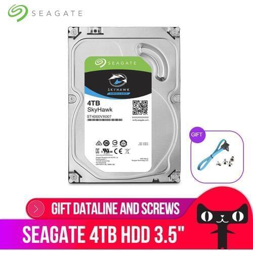 Seagate ST4000VX007 4TB Video Surveillance HDD Internal Hard Disk Drive 5900 RPM SATA 6Gb/s 3.5-inch 64MB Cache HDD For Security
