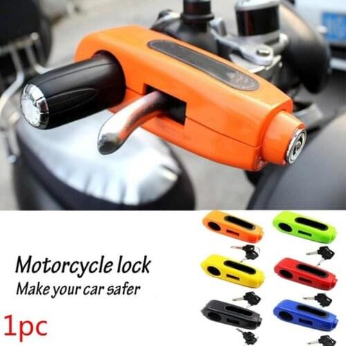 Handlebar Grip Lock Bicycle Anti-theft Horn Lock Protable Lightweight Electric Car Motorcycle Security Handlebar Lock
