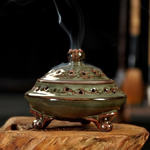 Iron tire celadon incense fragrance creative aromatherapy incense burner furnace new tea of sandalwood incense free shipping
