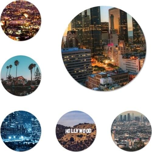 Sean Penn Los Angeles California Icons Pins Badge Decoration Brooches Metal Badges For Clothes Backpack Decoration 58mm