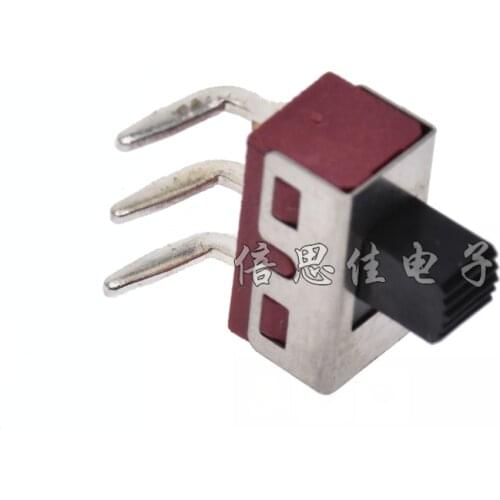 10pcs/Toggle switch SS12D01 3P DIP 3 Pin 2 files Bend foot SS-12D06 5MM