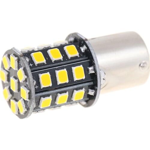 2Pcs 1156 BA15S 2835 33-SMD Yellow 12V LED Bulbs Car Turn Signal Lamp Brake Lights