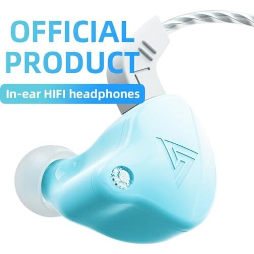 2021 Cute Colorful QKZ 3.5mm In-Ear Earphone Game Headset HIFI Bass Noise Cancelling Earbuds With Mic AK6-X For smartphones