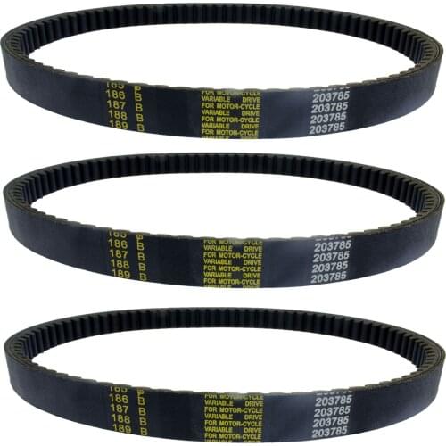 3 Pcs Drive Belt For Comet 203785 203785A Manco 12346 40 45 Series Go Kart Torque Converter