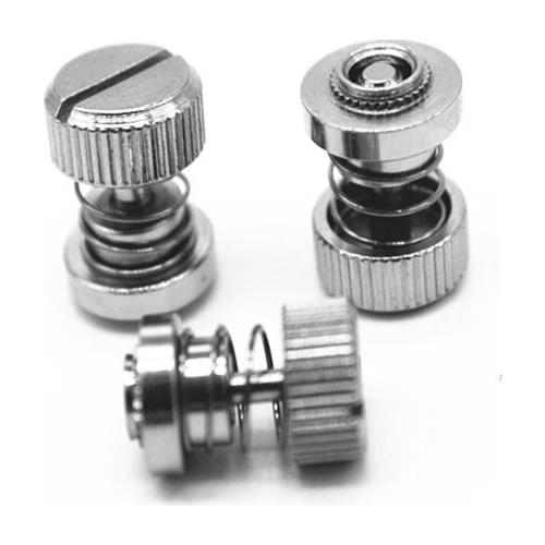 4pcs M3 M4 M5 slotted round captive screws cabinet panel spring combination fasten riveting machine PF31/32 stainless steel 16mm