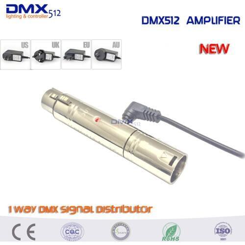 Free shipping Brand New High Quality DMX Amplifier Controller DC5V Input DMX Signal Output 1CH 1 Channel Signal