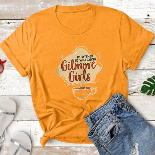 Gilmore Girls Graphic T Shirts Women T-shirt Loose Camiseta Mujer O-neck Short Sleeve Tshirt Cotton Women Casual Tee Shirt Femme