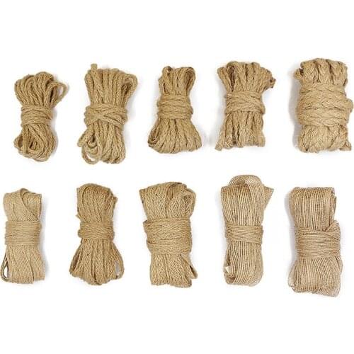 5Meters Jute Twine Rope Photo Wall decoration Braid Lace Hemp Rope Accessories diy Flower Pot Basket