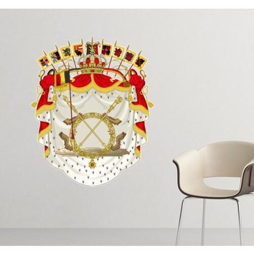 Belgium National Emblem Country Symbol Mark Pattern Removable Wall Sticker Art Decals Mural DIY Wallpaper for Room Decal