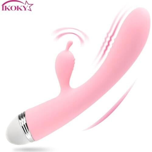 IKOKY 10 Speeds Female Masturbator G-spot Massager Rabbit Vibrators Sex Toys For Women Dildo Vibrator Vagina Clitoris Stimulator