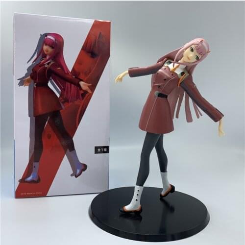 DARLING in the FRANXX Zero Two 02 PVC Action Figure Zero Two Cute Girl Dancing Ver. Standing Collect 21cm